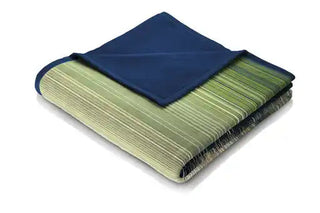 Cotton Rich Ombre Stripe Green Throw