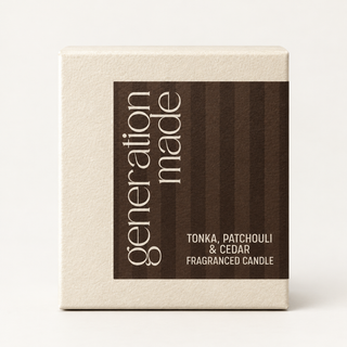 Generation Made Tonka, Patchouli & Cedar Candle