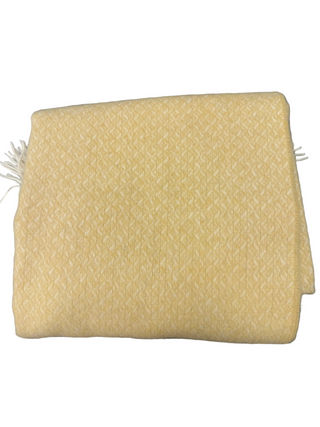 Spiral Buttercup Wool Throw
