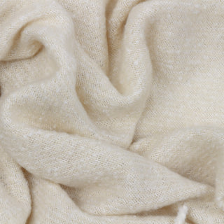 Isla Woven Tasselled Throw Cream