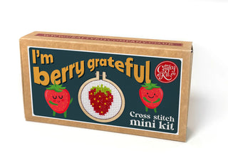 I'm Berry Grateful Mini Matchbox Cross Stitch Kit