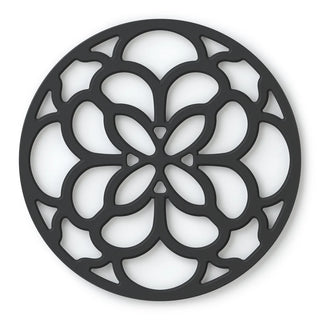 Black Silicone Heritage Circular Trivet