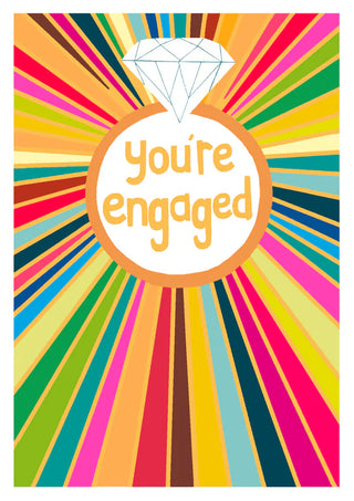 You're Engaged Starburst Card