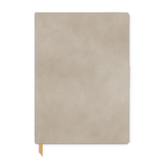 Vegan Suede Leather Journal - Mushroom
