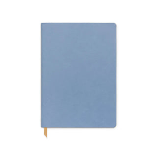 Vegan Suede Leather Journal - Cornflower