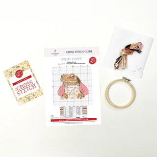 Beatrix Potter Jeremy Fisher Mini Cross Stitch Kit