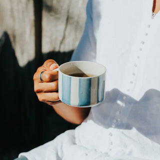 Cornflower Mug Brushed Light Blue Medium Set of 2