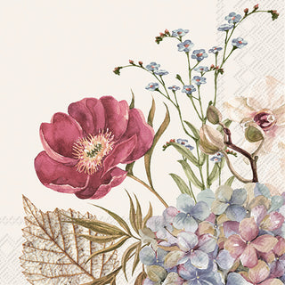 Belles Fleurs Cream Lunch Napkin