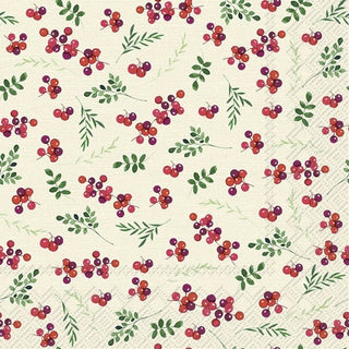 Berry Allover Cream Lunch Napkins