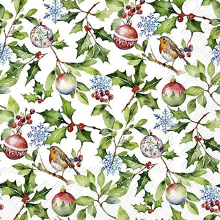Christmas Holly Lunch Napkins