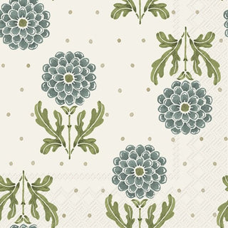 Simple Flower Blue Lunch Napkins