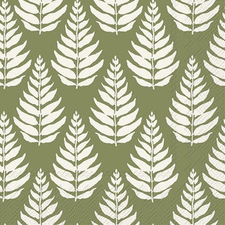 Autumn Trees Green Lunch Napkins
