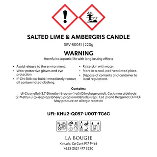 Salted Lime & Ambergris Candle