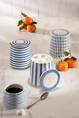 At Home Sugar Canister Blue