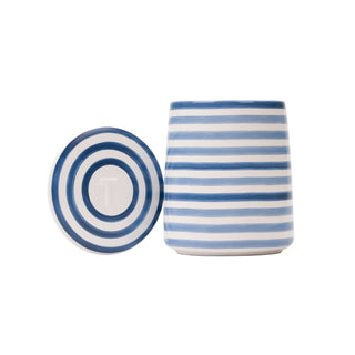At Home Tea Canister Blue