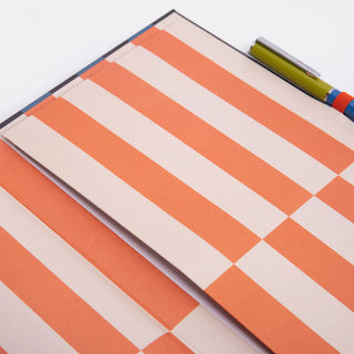 Block Stripe Casebound Notebook & Pen Set