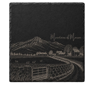 Mountains of Mourne Slieve Binnian Set of 2 Slate Coasters