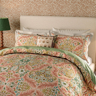 Earthly Paradise Cover Set Double Rose/Pale Olive