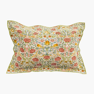 Rose Super King Duvet Cover Cover Set Bough's Green/Rose