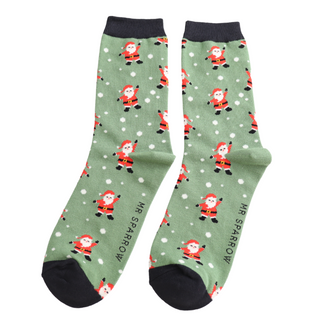 Jolly Santa Green Socks