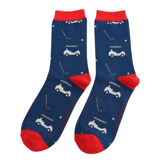 Golfing Navy Socks