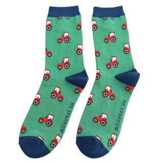 Tractor Green Socks