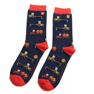 Harvest Navy Socks