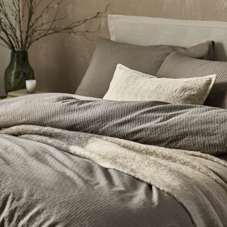 Malton Stripe Single Duvet Set Mole