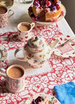 Poppies & Pinks 3 Mug Teapot