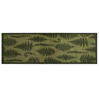 Indoor Pattern Green Fern Runner