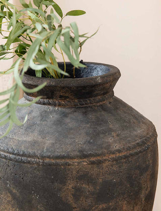 Portesham Vase Large Antique Brown