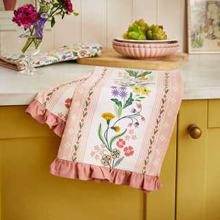 Petals & Prose Cotton Tea Towel