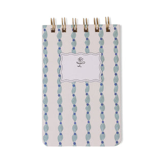 Tulip Twin Wire Notepad Wavy Blue