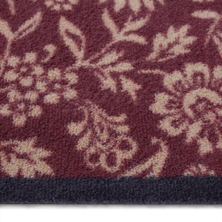 Paisley Floral Burgandy Runner