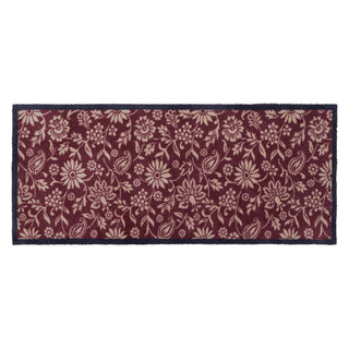 Paisley Floral Burgandy Runner