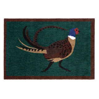 Indoor Pattern Pheasant Green Door Mat