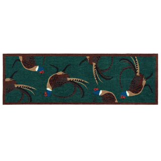 Indoor Pattern Pheasant Green Runner