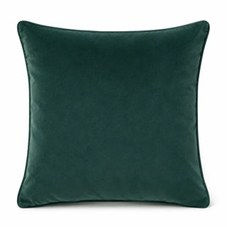Velvet Plain Evergreen Cushion