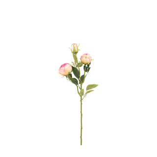 Pink Vintage Rose Faux Stem