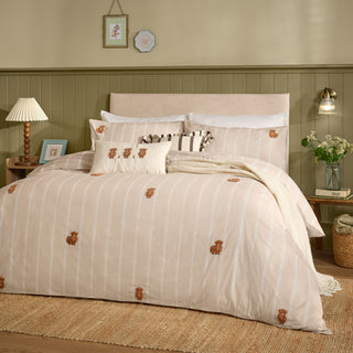 Ramble Highland Cows Double Duvet Set Natural