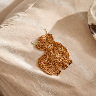 Ramble Highland Cows King Duvet Set Natural