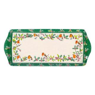 Christmas Robins Small Tray