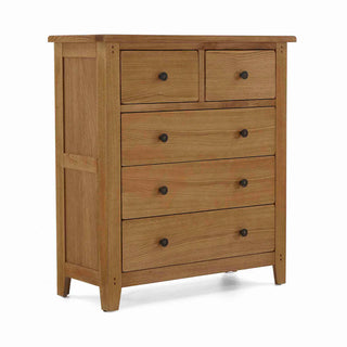 Burford Oak 2 Over 3 Chest of Drawers