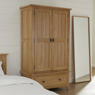 Burford Oak Double Wardrobe