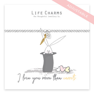 I Love You More Than Carrots Rosey Rabbits Bracelet