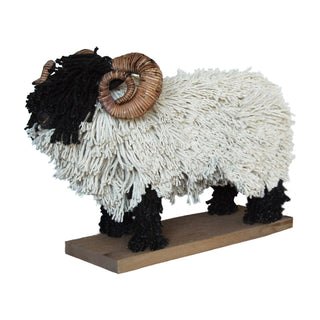 Rupert Ram Large - Cream & Black
