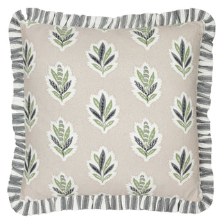 Sessile Leaf Ruffle 50X50 Cushion Flax
