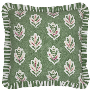 Sessile Leaf Ruffle 50X50 Cushion Case Leaf Green