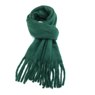 Winter Plain Scarf Green
