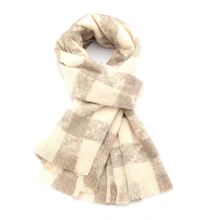 Belle Checks Scarf Cream
